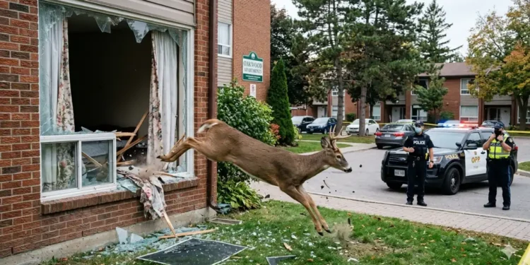 Deer crashes into Owen Sound apartment bedroom